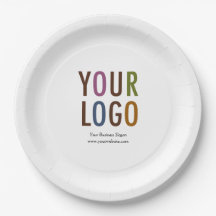 Placas de papel personalizadas com texto personali