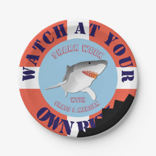 Prato De Papel Placas de papel personalizadas da semana do