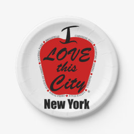 Prato De Papel Placas de papel personalizadas de 7"