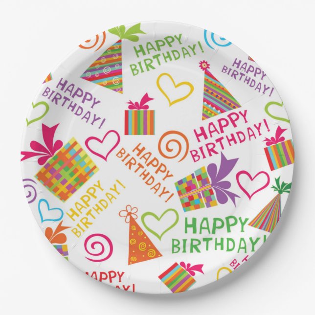 Prato De Papel Placas de papel personalizadas de 9" (Frente)