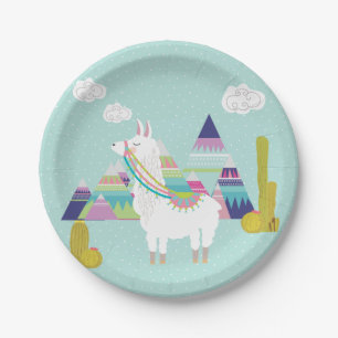 Prato De Papel Placas de papel personalizadas de lama, bonitas e