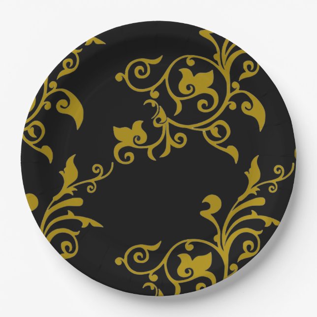 Prato De Papel Placas de papel personalizadas 🎉 🍽 - Na moda e e (Frente)