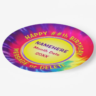 Prato De Papel Placas de papel personalizadas super-bonitas, TIE