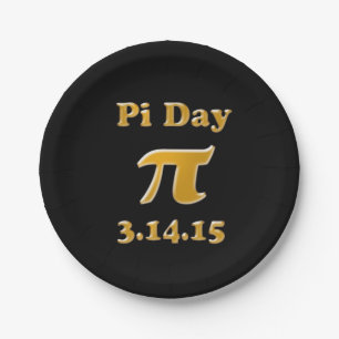 Prato De Papel Placas De Papel Pi Day 2015