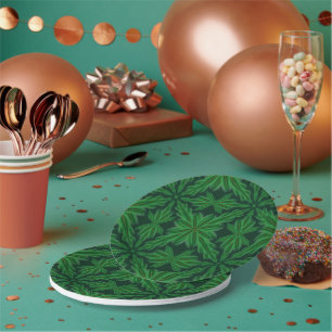 Prato De Papel Placas de papel Pine Mandala Forest 7"