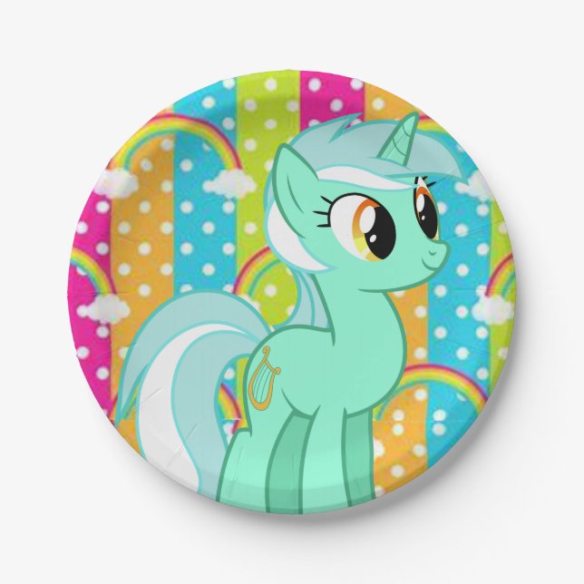 Prato De Papel Placas de papel Pony (Frente)