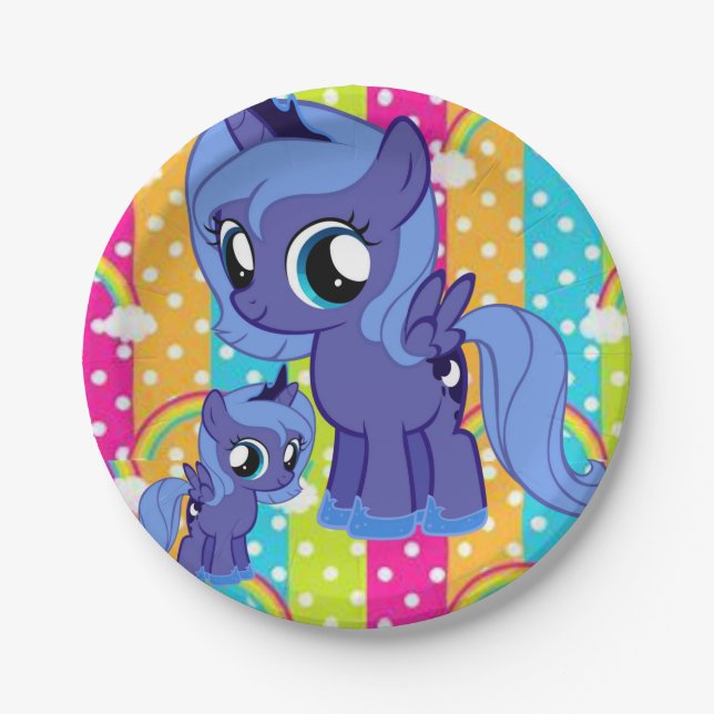 Prato De Papel Placas de papel Pony (Frente)