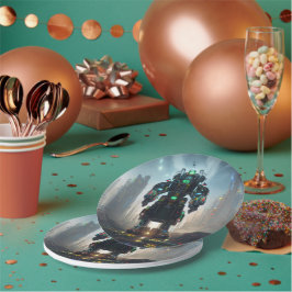 Prato De Papel Placas de papel robô 4