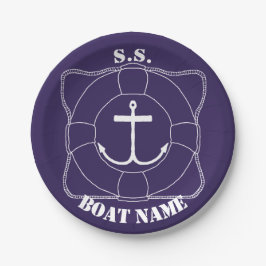 Prato De Papel Placas de papel salva-vidas/âncora (Lite Impressão