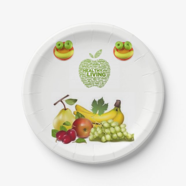 Prato De Papel Placas de papel saudáveis (Frente)