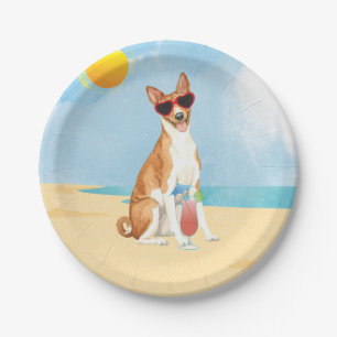Prato De Papel Placas de papel Summer Basenji