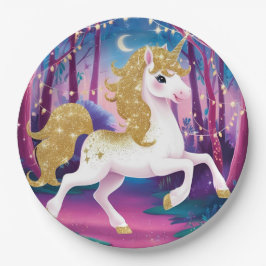 Prato De Papel Placas de papel Unicorn