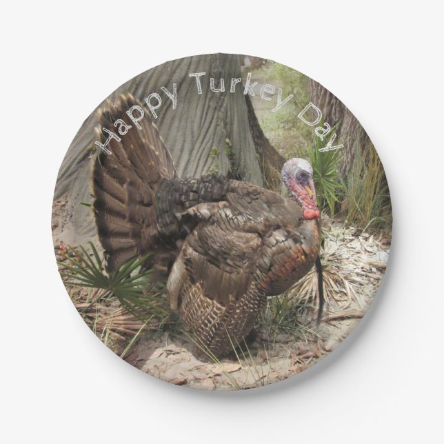 Prato De Papel Placas de papel Wild Turkey (Frente)