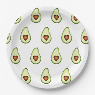 Prato De Papel Placas de Partido de Papel - Avocado