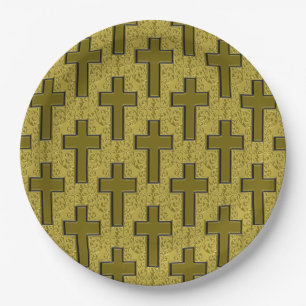 Prato De Papel PLACAS DE PARTIDOS DE PAPEL Dourado/Preto Cross 21
