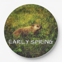 Prato De Papel Placas de Primavera precoce