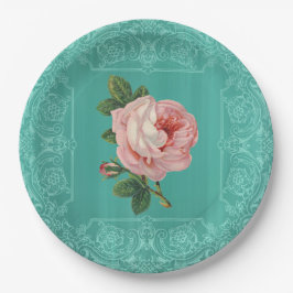 Prato De Papel Placas de Rosa de pintura para pintura