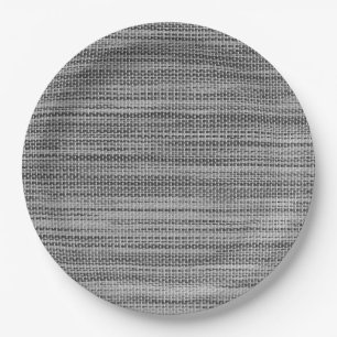 Prato De Papel Placas de Tecido de Cinza