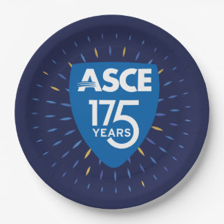 Prato De Papel Placas do 175º Aniversário da ASCE