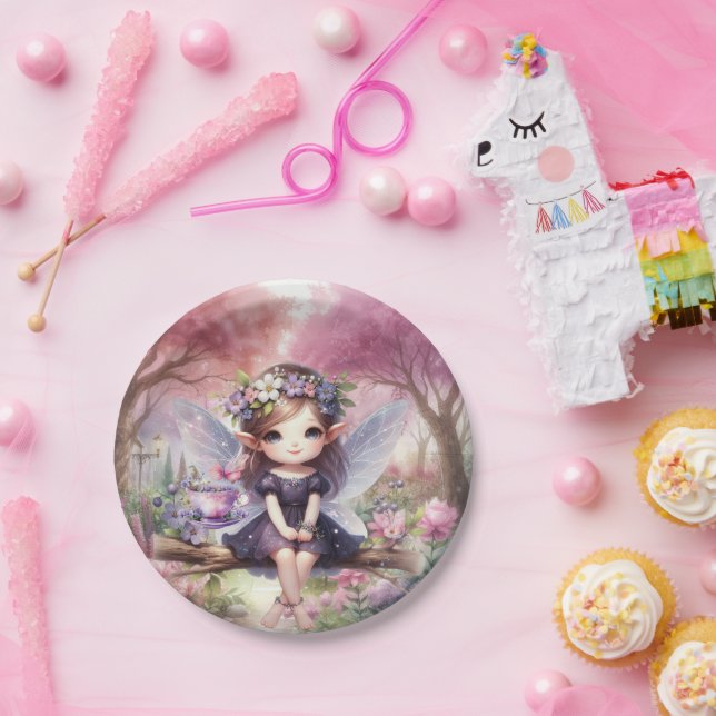 Prato De Papel Placas do grupo de temas de laticínios (Festa)