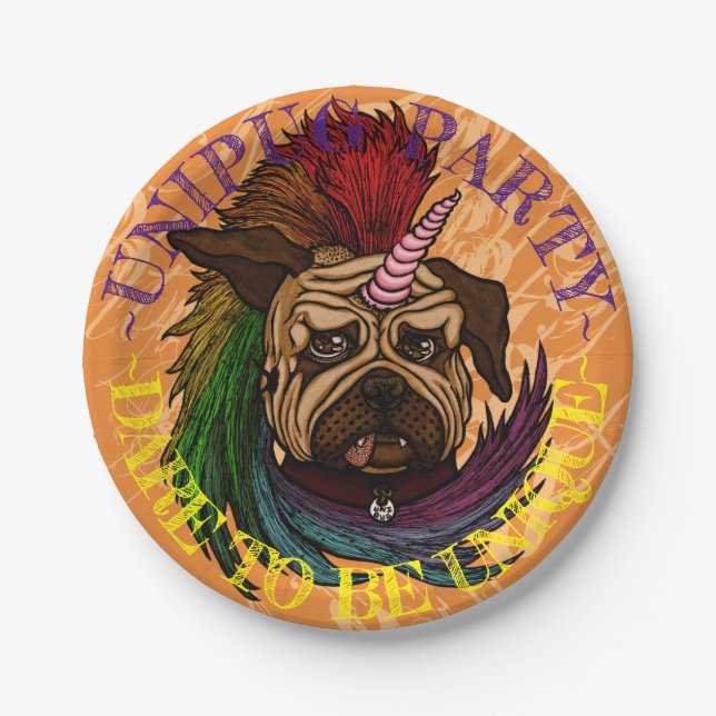 Prato De Papel Placas do partido de Unipug (Frente)