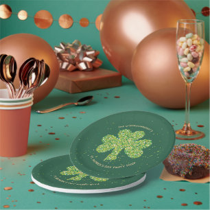Prato De Papel Placas do partido do dia de St Patrick -
