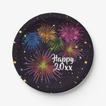 Placas do Partido Eve do feliz ano novo