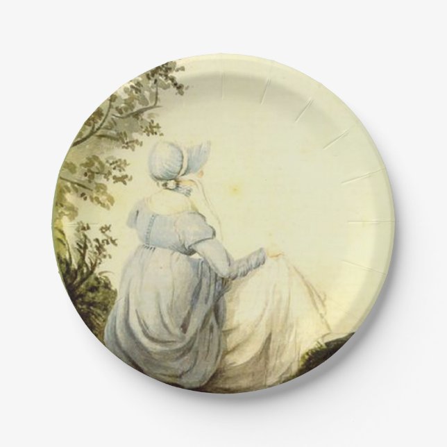 Prato De Papel Placas feitas sob encomenda do partido de Jane (Frente)