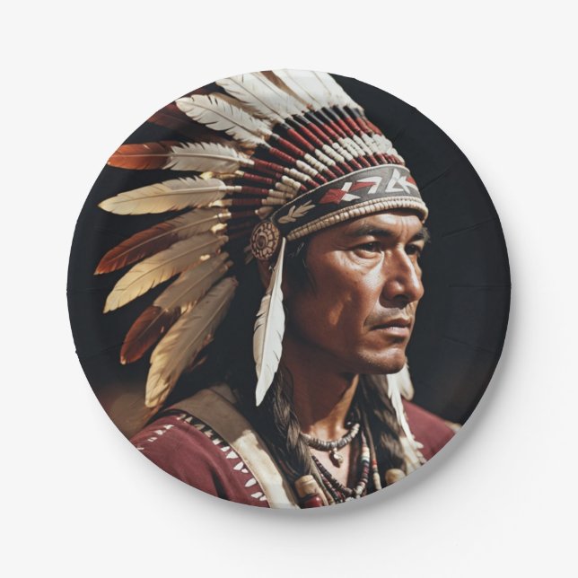 Prato De Papel Placas indianas (Frente)