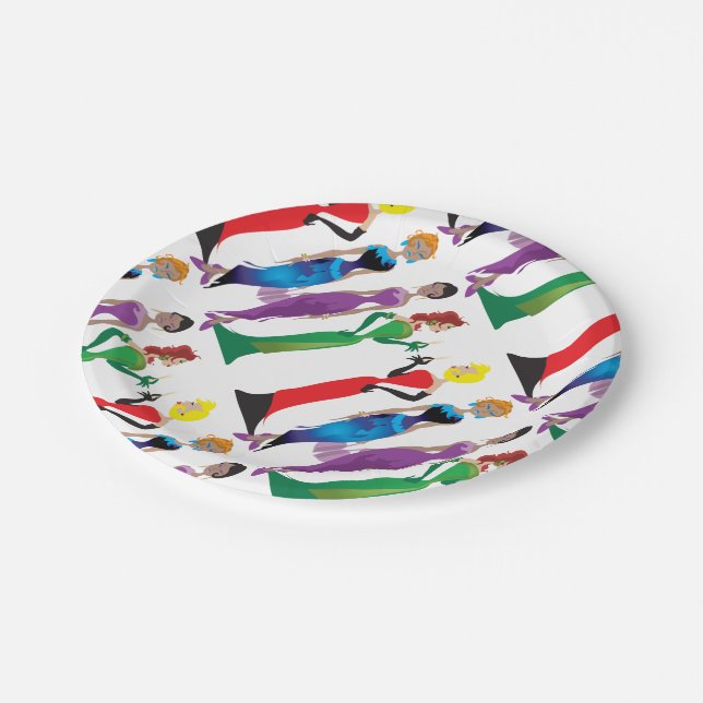 Prato De Papel Placas Noturnas Para Mulheres (Inclinado)