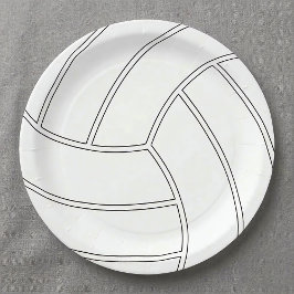 Prato De Papel Placas personalizáveis de papel para voleibol
