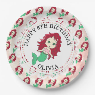 Prato De Papel Placas principais vermelhas personalizadas do