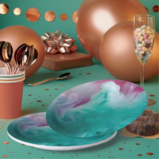 Prato De Papel Placas redondas sofisticadas de papel de 9" para u (Múltiplo)