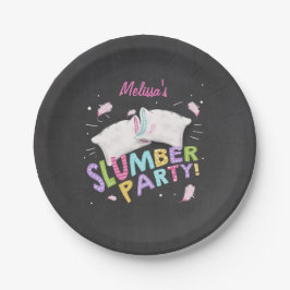 Prato De Papel Placas Sleepover de Pijamas do Sumba