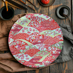 Prato De Papel Placas Yuzen Origami Yuzen