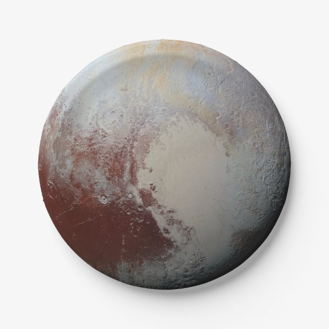 Prato De Papel planeta Plutão (Frente)