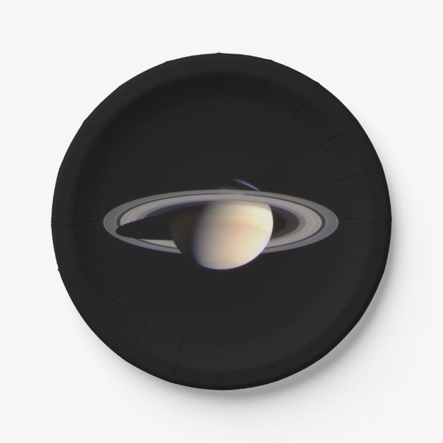 Prato De Papel Planeta Saturno (Frente)