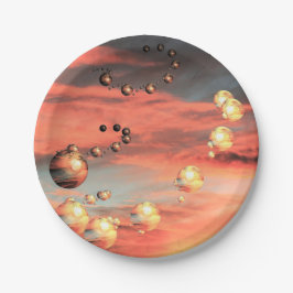 Prato De Papel Planetas Aproximados