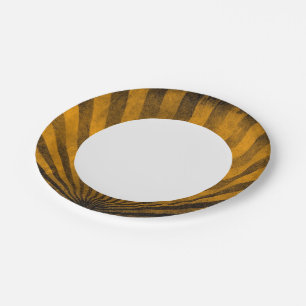 Prato De Papel Plano de fundo do padrão retrorretrorre