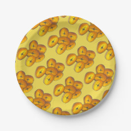 Prato De Papel Planos Frescos Cozinhar Bananas Caribe Comida