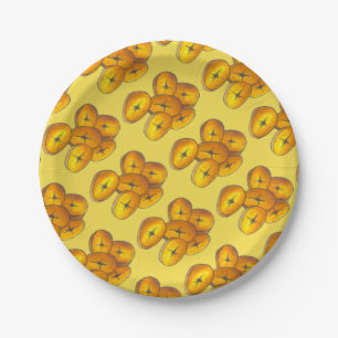 Prato De Papel Planos Frescos Cozinhar Bananas Caribe Comida