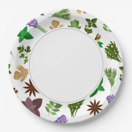 Prato De Papel Plantas aromáticas