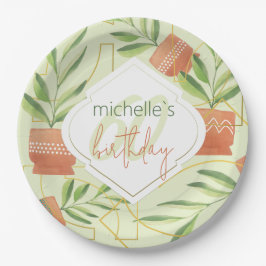 Prato De Papel Plantas Frescas Cujas Características Se Encontrem