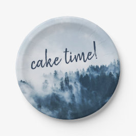 Prato De Papel Plata de Montanha Foggy