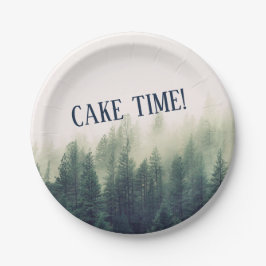 Prato De Papel Plata de Montanha Foggy