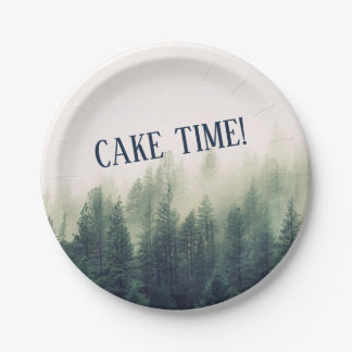 Prato De Papel Plata de Montanha Foggy