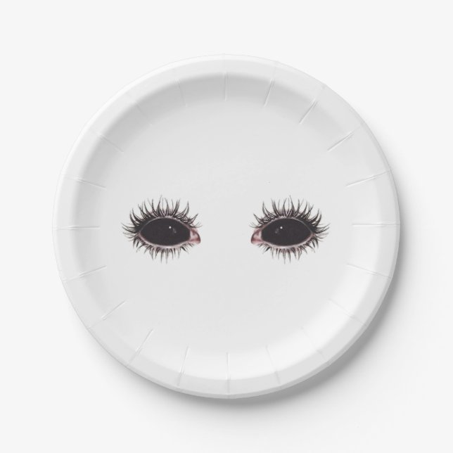 Prato De Papel Plates Halloween Eyes (Frente)