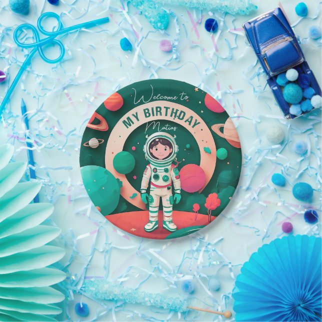 Prato De Papel Plato cumpleaños personalizado (Festa)