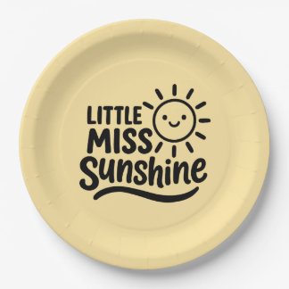 Prato De Papel Plato de papel – Little Miss Sunshine
