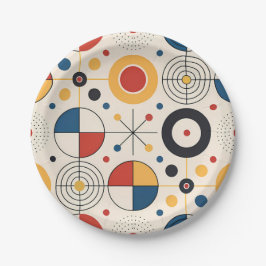 Prato De Papel Plato diseño geométrico